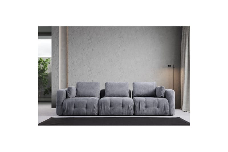 Yvara Sofa 3-sits - Grå - Møbler - Sofaer - 3 seter sofa