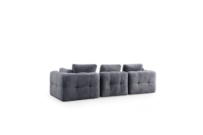 Yvara Sofa 3-sits - Grå - Møbler - Sofaer - Modulsofaer - Komplett modulsofa