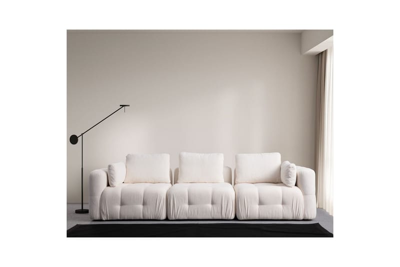 Yvara Sofa 3-sits - Hvit - Møbler - Sofaer - 3 seter sofa