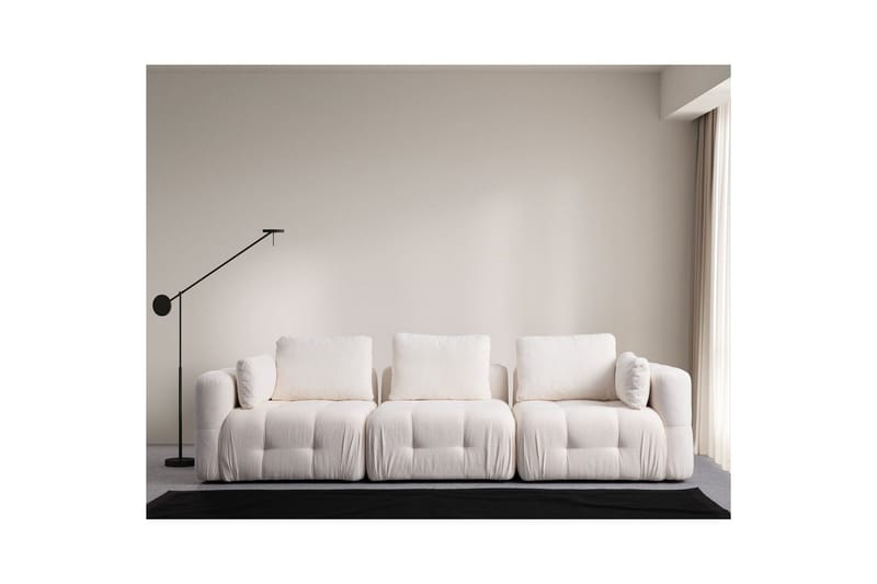 Yvara Sofa 3-sits - Hvit - Møbler - Sofaer - 3 seter sofa
