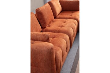 Yvara Sofa 3-sits - Oransje - Møbler - Sofaer - Modulsofaer - Komplett modulsofa