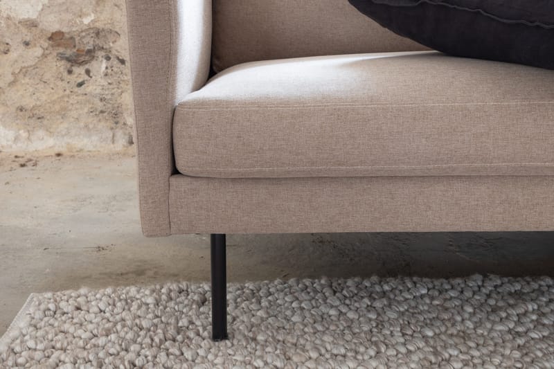 Zoom 3-seter Dyp Sofa 260 cm i Stoff - Brun - Møbler - Sofaer - 3 seter sofa