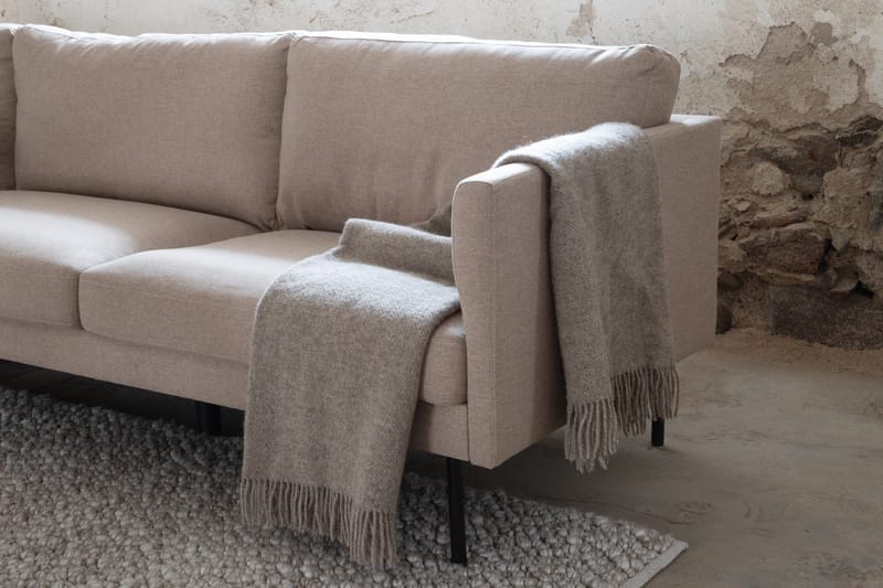 Zoom 3-seter Dyp Sofa 260 cm i Stoff - Brun - Møbler - Sofaer - 3 seter sofa