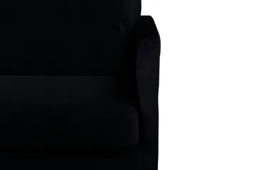 Zoom 3-seter Sofa i Fløyel - Svart - Møbler - Sofaer - 3 seter sofa