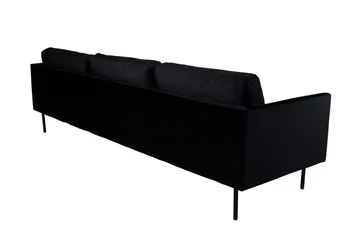 Zoom 3-seter Sofa i Fløyel - Svart - Møbler - Sofaer - 3 seter sofa