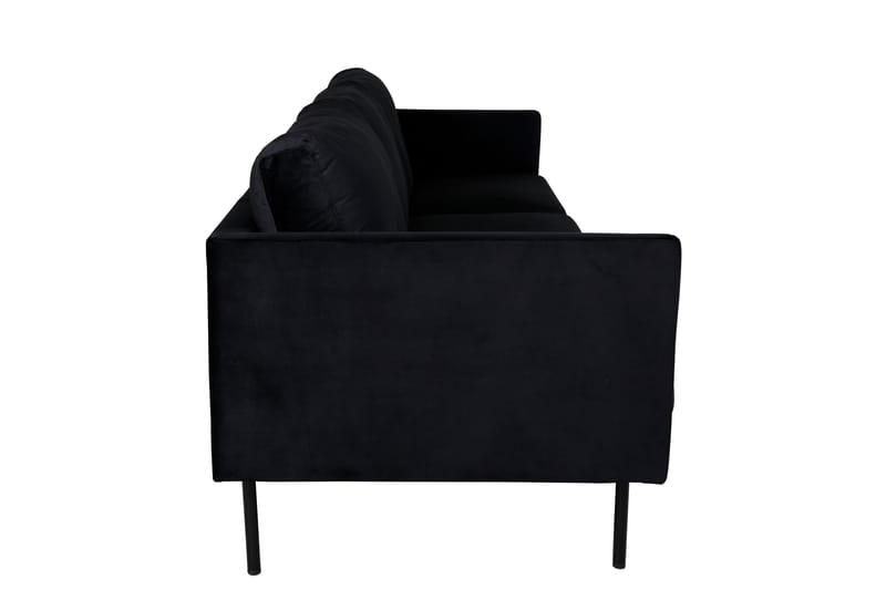 Zoom 3-seter Sofa i Fløyel - Svart - Møbler - Sofaer - 3 seter sofa