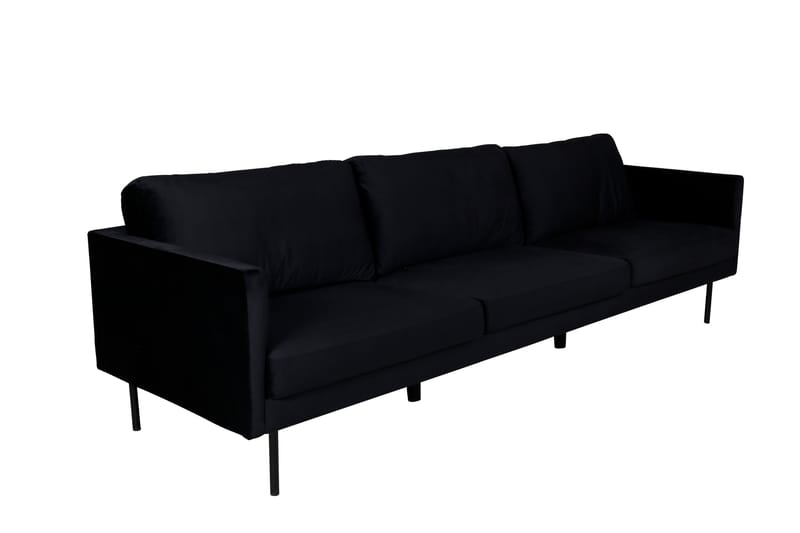 Zoom 3-seter Sofa i Fløyel - Svart - Møbler - Sofaer - 3 seter sofa
