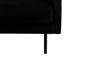 Zoom 3-seter Sofa i Fløyel - Svart - Møbler - Sofaer - 3 seter sofa