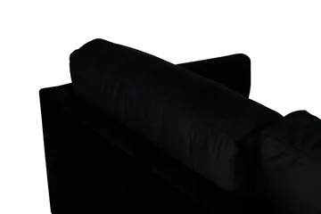 Zoom 3-seter Sofa i Fløyel - Svart - Møbler - Sofaer - 3 seter sofa