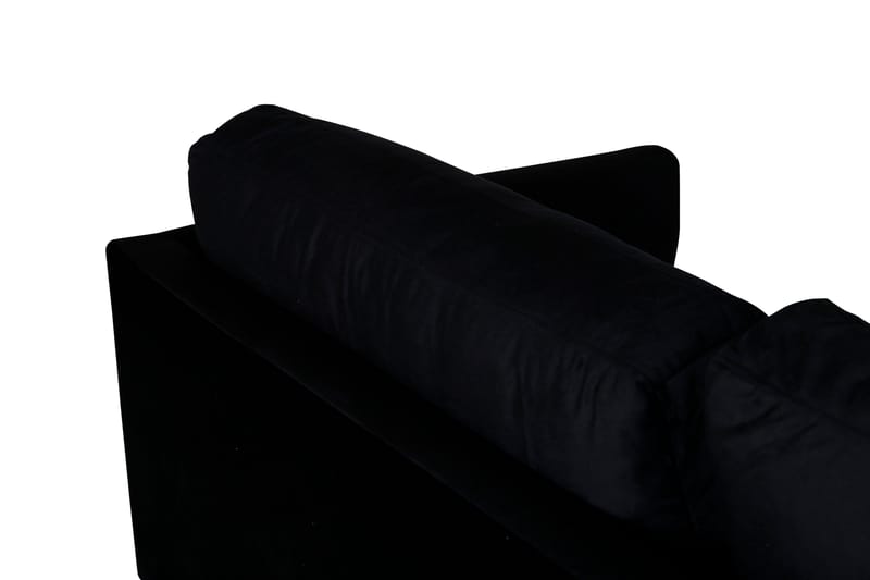 Zoom 3-seter Sofa i Fløyel - Svart - Møbler - Sofaer - 3 seter sofa