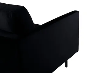 Zoom 3-seter Sofa i Fløyel - Svart - Møbler - Sofaer - 3 seter sofa