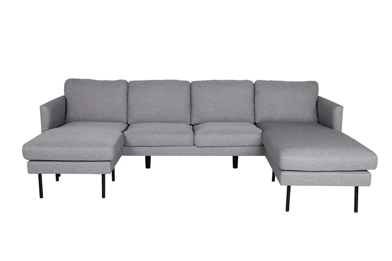Zoom U-sofa, Grå