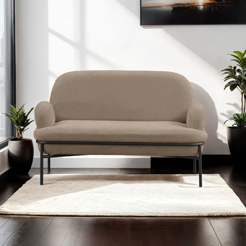 Zyricus 2-seters sofa Teddy - Cappuccino - Møbler - Sofaer - 2 seter sofa