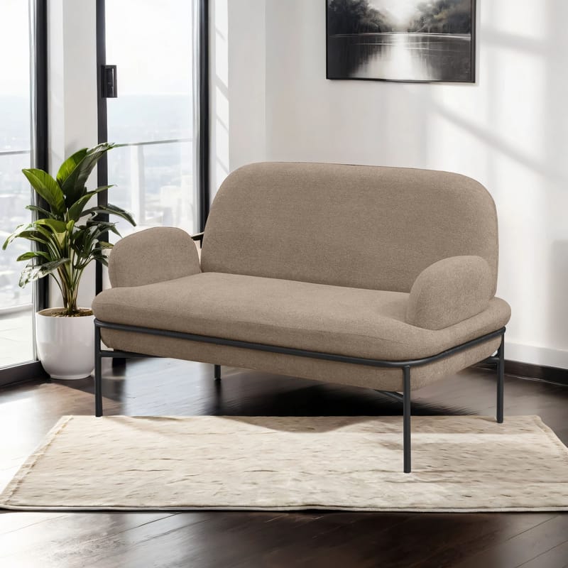 Zyricus 2-seters sofa Teddy - Cappuccino - Møbler - Sofaer - 2 seter sofa