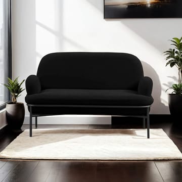 Zyricus 2-seters sofa Teddy - Svart - Møbler - Sofaer - 2 seter sofa
