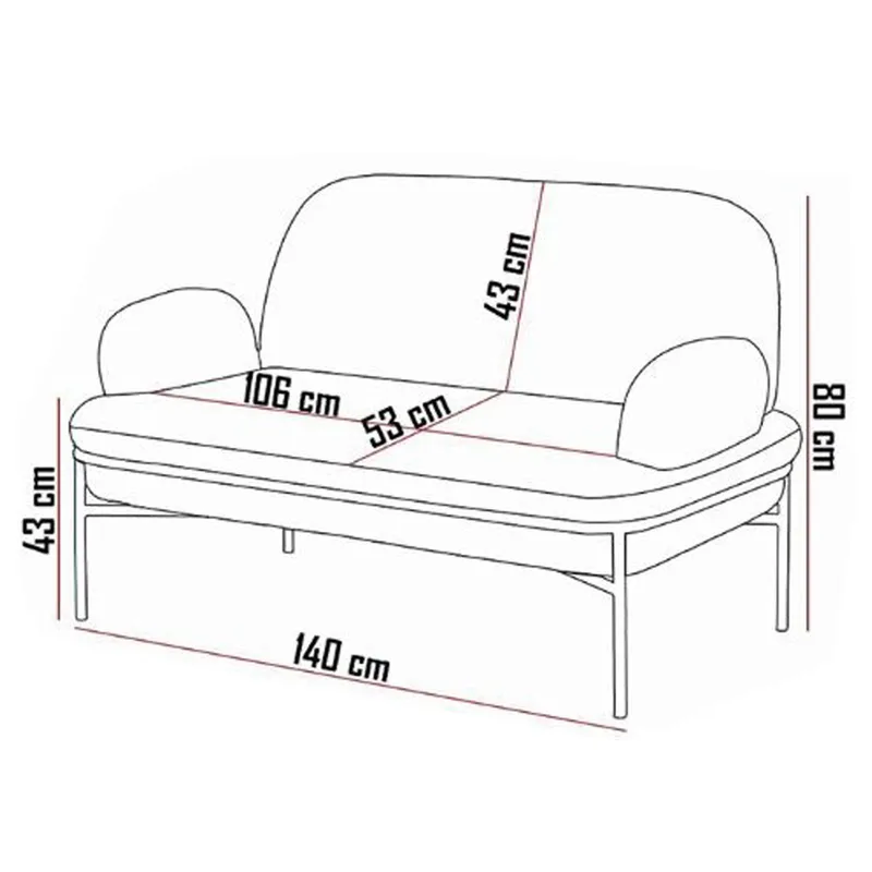 Zyricus sofagruppe 2-seters sofa + 2 lenestoler Teddy - Grå - Møbler - Sofaer - Sofagrupper