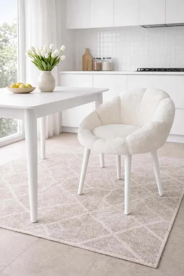 Ørelappstol Atelier Del Sofa Papatya (70 x 110 x 70 cm) Hvit - Møbler - Stoler - Lenestoler