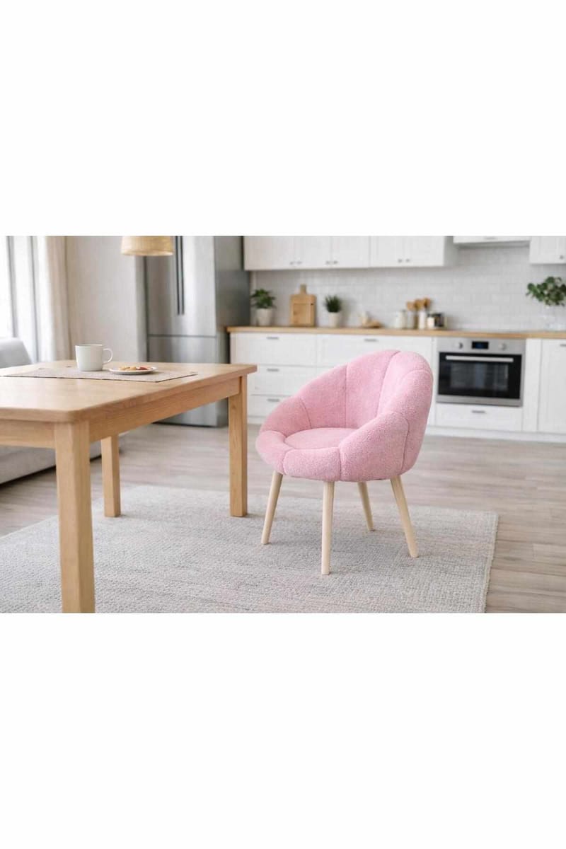Ørelappstol Atelier Del Sofa Papatya (70 x 110 x 70 cm) Rosa - Møbler - Stoler - Lenestoler