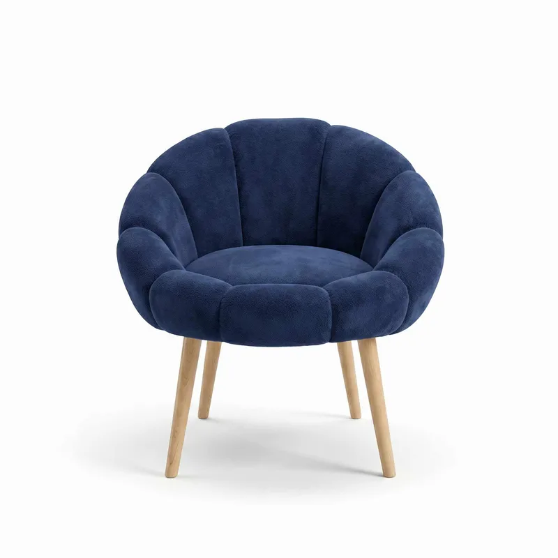 Ørelappstol Atelier Del Sofa Papatya (70 x 110 x 70 cm) Antrasitt