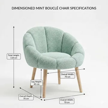 Ørelappstol Atelier Del Sofa Papatya (70 x 110 x 70 cm) Grønn - Møbler - Stoler - Lenestoler