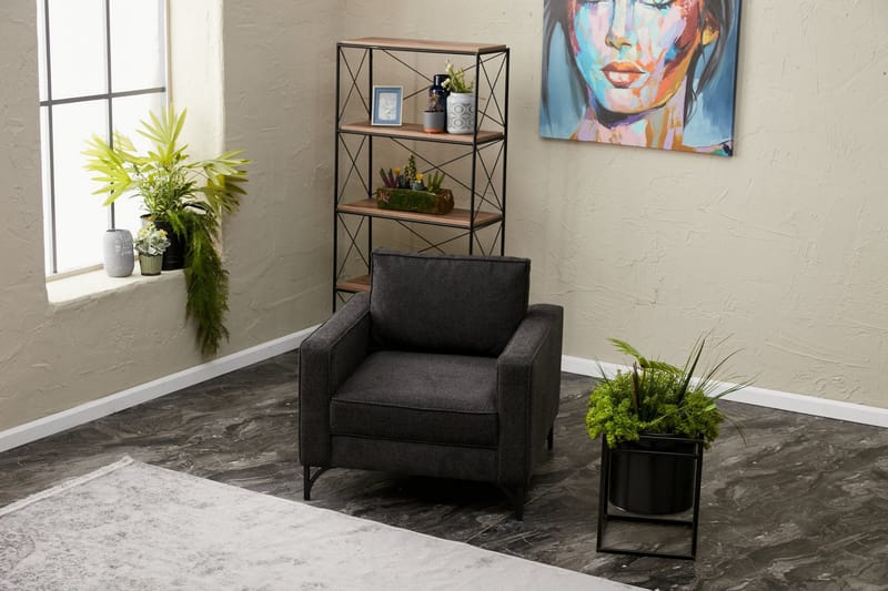 Retzow Lenestol - Antrasitt - Møbler - Stoler - Lenestoler