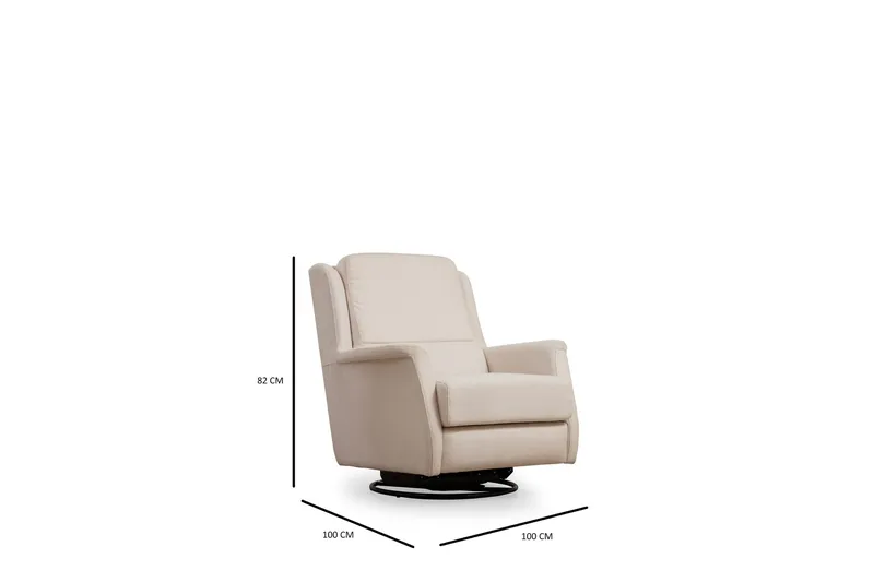 Chandara Lenestol - Hvit - Møbler - Stoler - Lenestoler