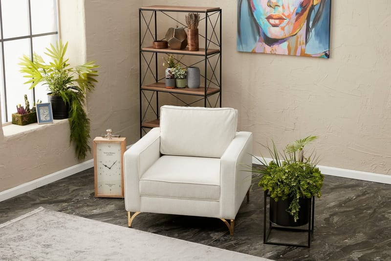 Retzow Lenestol - Beige - Møbler - Stoler - Lenestoler