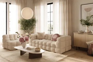 Elise Lenestol - Beige Teddy - Møbler - Stoler - Lenestoler