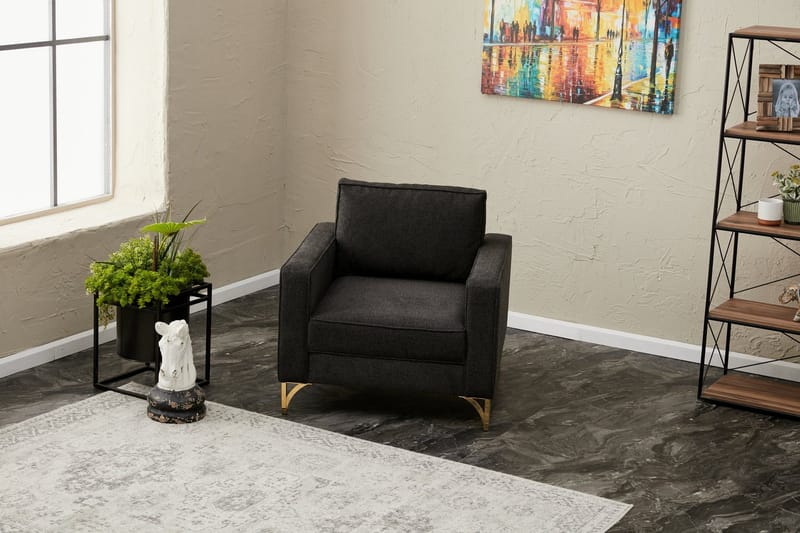 Retzow Lenestol - Antrasitt - Møbler - Stoler - Lenestoler