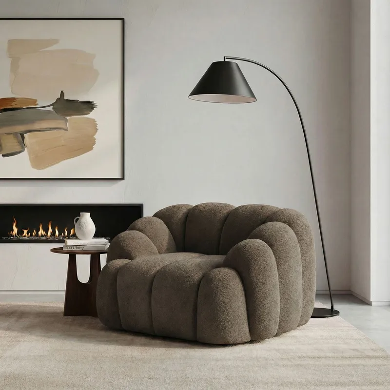 1-Seat Sofa Atelier Del Sofa Brun - Møbler - Stoler - Lenestoler