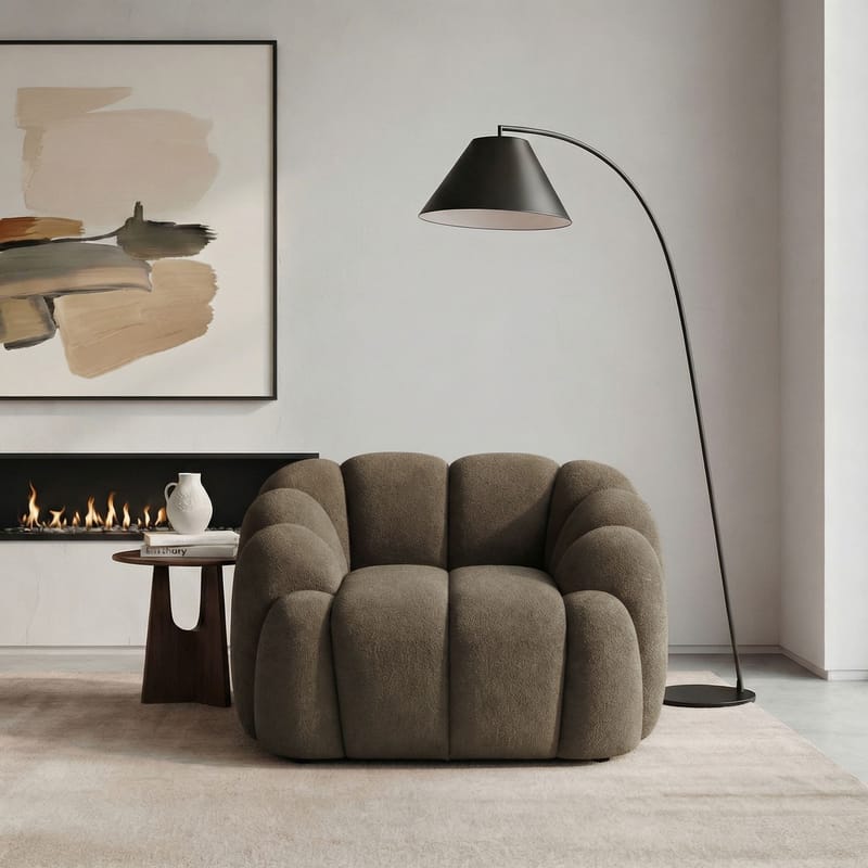 1-Seat Sofa Atelier Del Sofa Brun - Møbler - Stoler - Lenestoler
