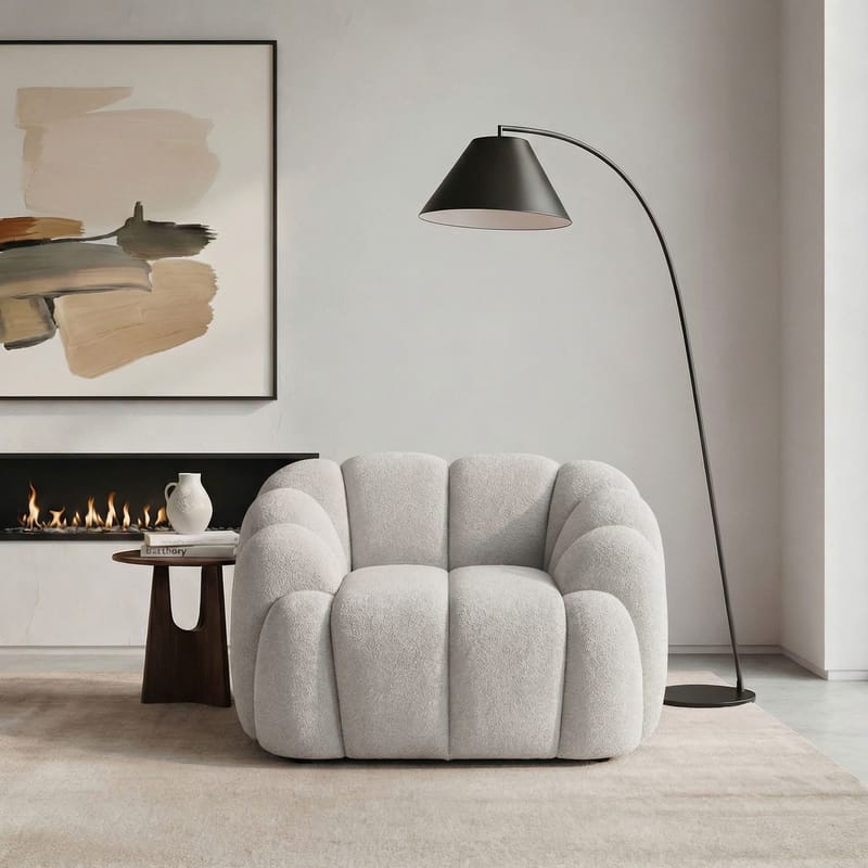 1-Seat Sofa Atelier Del Sofa Hvit - Møbler - Stoler - Lenestoler