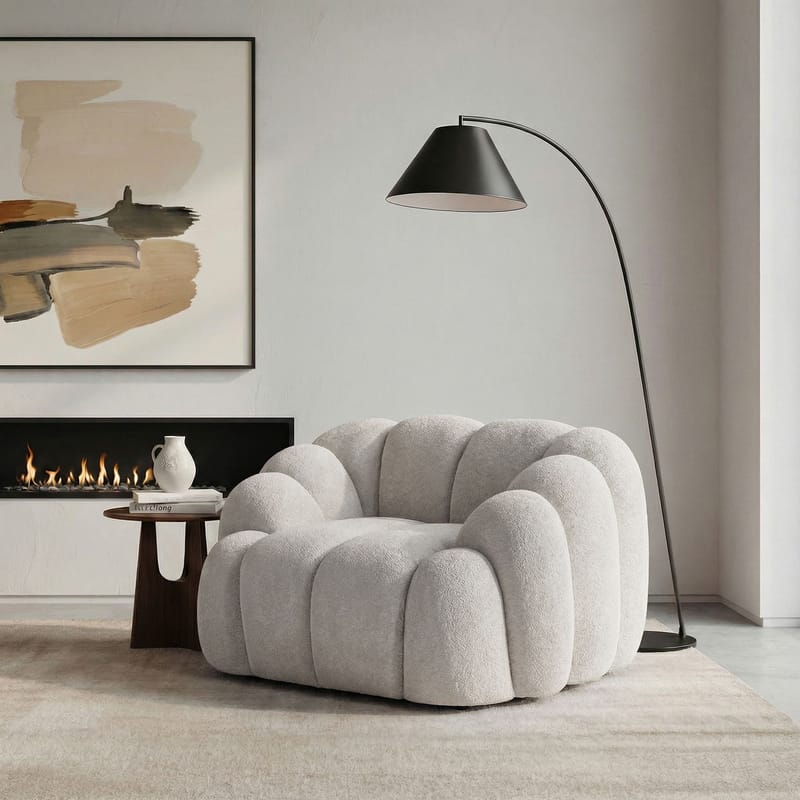 1-Seat Sofa Atelier Del Sofa Hvit - Møbler - Stoler - Lenestoler