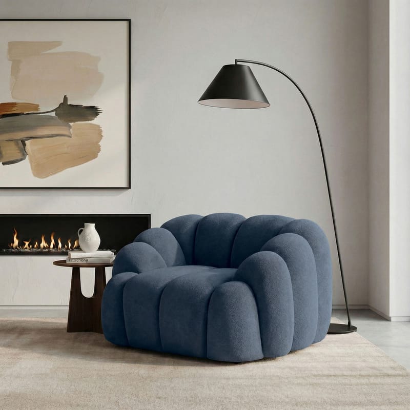 1-Seat Sofa Atelier Del Sofa Marineblå - Mørk blå - Møbler - Stoler - Lenestoler