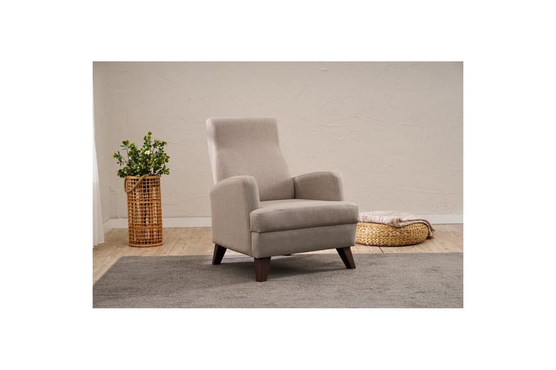 1-seters Sofa Iroulport Beige - Beige - Møbler - Stoler - Lenestoler