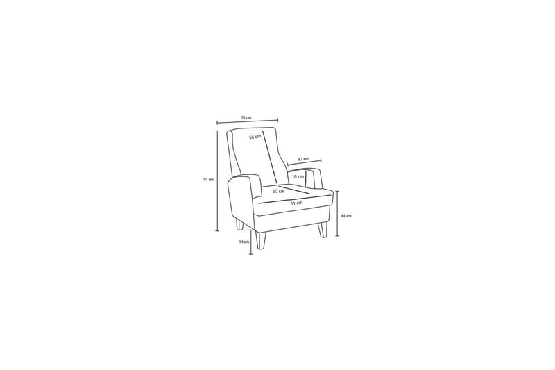 1-seters Sofa Iroulport Brun - Brun - Møbler - Stoler - Lenestoler