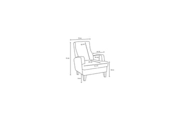 1-seters Sofa Iroulport Krem - Krem - Møbler - Stoler - Lenestoler