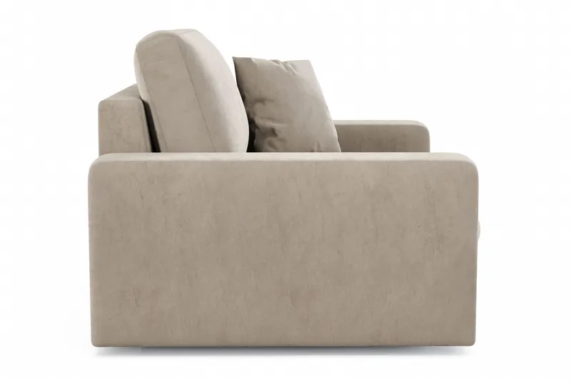 Adelsö by Gynning Dyp Lenestol i fløyel - Beige - Møbler - Stoler - Lenestoler