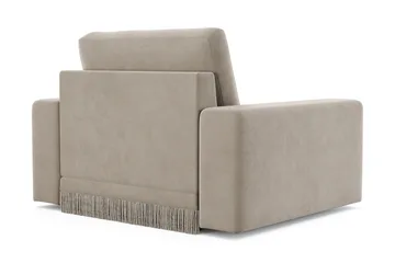 Adelsö by Gynning Dyp Lenestol i fløyel - Beige - Møbler - Stoler - Lenestoler