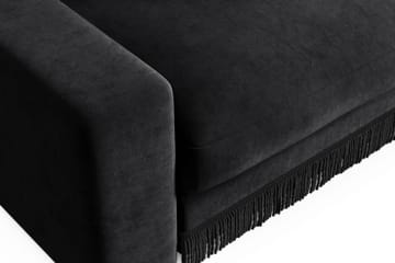 Adelsö by Gynning Dyp Lenestol i fløyel - Svart - Møbler - Stoler - Lenestoler
