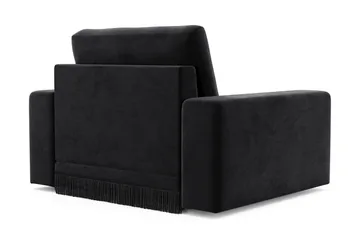 Adelsö by Gynning Dyp Lenestol i fløyel - Svart - Møbler - Stoler - Lenestoler