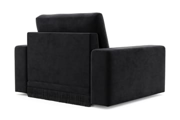 Adelsö by Gynning Dyp Lenestol i fløyel - Svart - Møbler - Stoler - Lenestoler