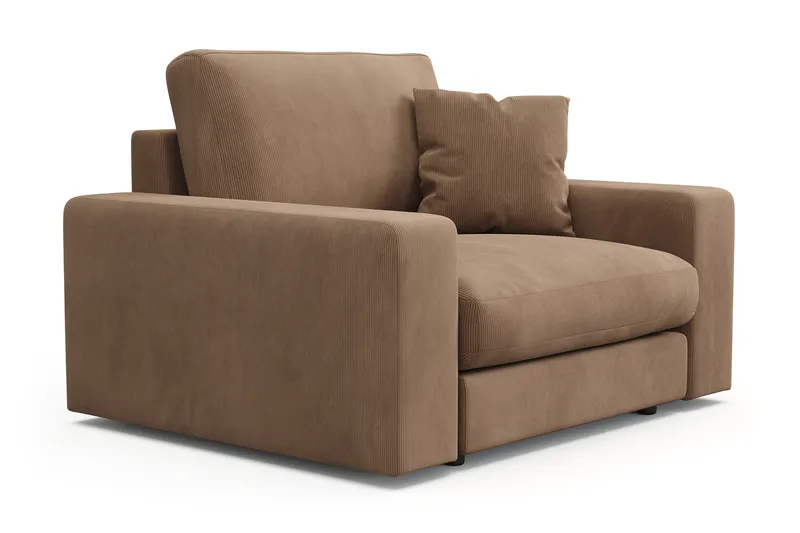 Adelsö by Gynning Dyp Lenestol i Manchester - Brun - Møbler - Stoler - Lenestoler