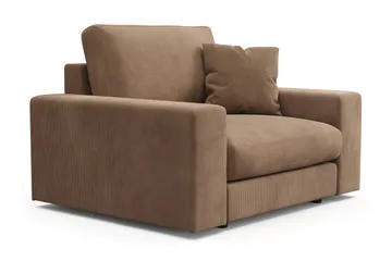 Adelsö by Gynning Dyp Lenestol i Manchester - Brun - Møbler - Stoler - Lenestoler