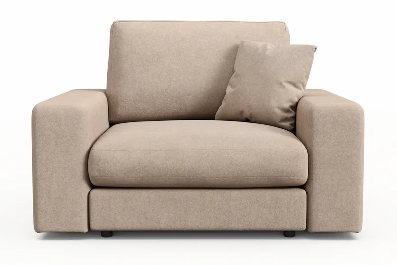 Adelsö by Gynning Dyp Lenestol i stoff - Beige - Møbler - Stoler - Lenestoler