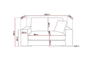 Adelsö by Gynning Dyp Lenestol i stoff - Brun - Møbler - Stoler - Lenestoler