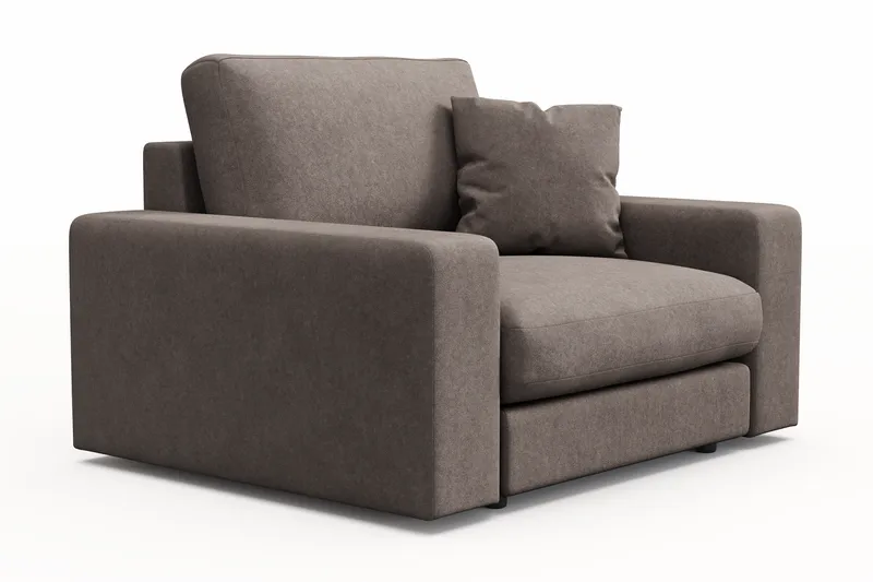 Adelsö by Gynning Dyp Lenestol i stoff - Brun - Møbler - Stoler - Lenestoler