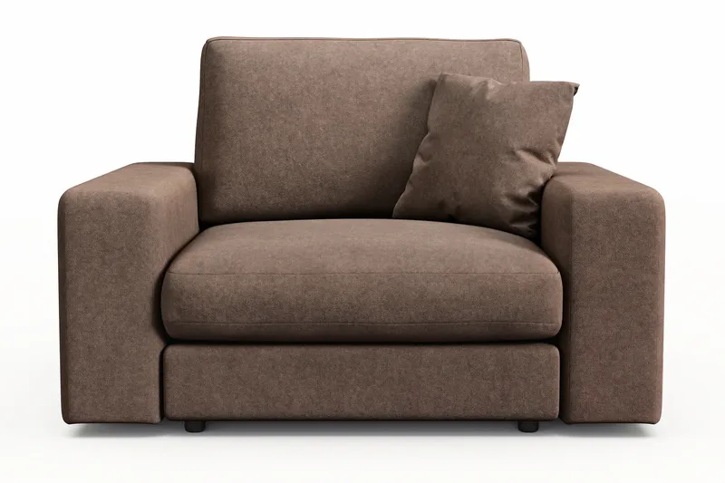 Adelsö by Gynning Dyp Lenestol i stoff - Brun - Møbler - Stoler - Lenestoler