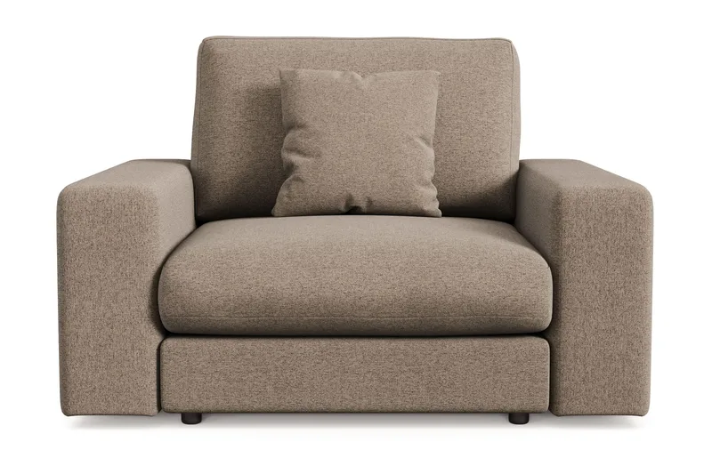 Adelsö by Gynning Dyp Lenestol i stoff, Brun