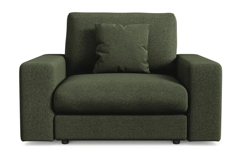 Adelsö by Gynning Dyp Lenestol i stoff, Grön